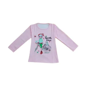 تی شرت آستین بلند دخترانه مدل RP80