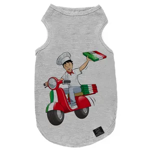 لباس سگ و گربه 27 طرح Pizza Delivery کد MH264 سایز S