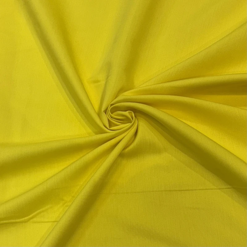 پارچه لباس عرض 1.5 متر مدل تترون رنگ زرد