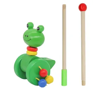اسباب بازی مدل چرخ دستی عصایی کودک طرح قورباغه