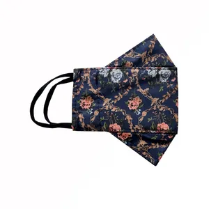 ماسک پارچه‌ای بچگانه طرح شکوفه مدل سه بعدی کد 990050