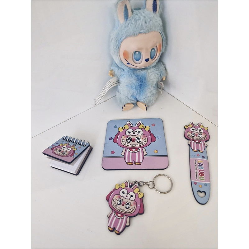 بسته لوازم تحریر مدل فانتزی لبوبو مجموعه 4 عددی