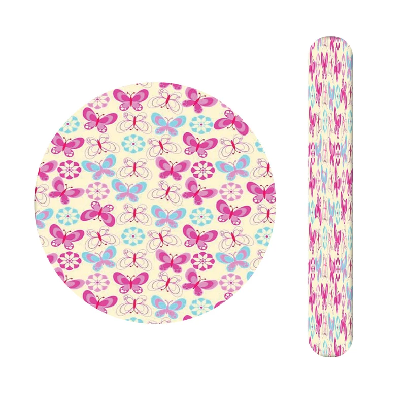 آینه آرایشی جیبی مدل پروانه کد 352 به همراه سوهان ناخن 