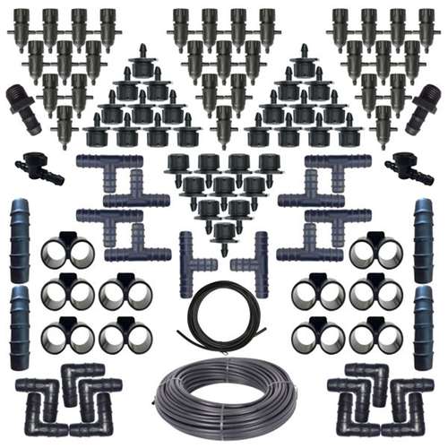 لوازم آبیاری قطره ای مدل X-100 مجموعه 100 عددی 