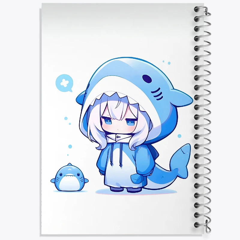 دفتر مشق 50 برگ خندالو طرح دخترانه کیوت کد N2093