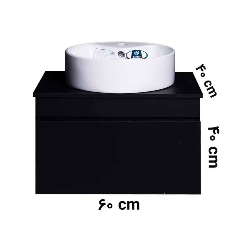 ست کابینت و روشویی مانلی مدل H16 به همراه آینه و باکس