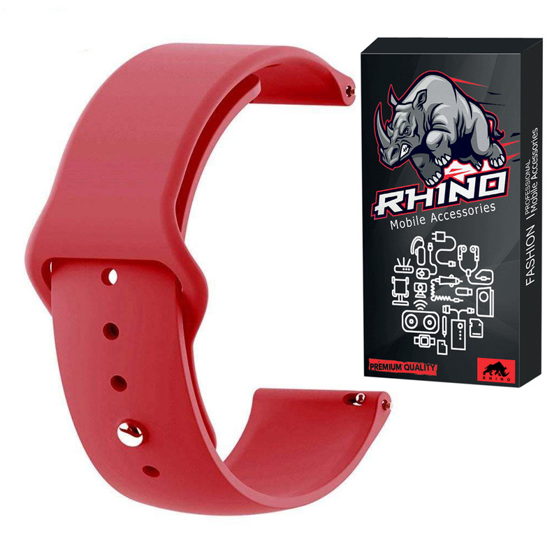 تصویر بند راینو مدل R-Silicon مناسب برای ساعت هوشمند سامسونگ Galaxy Watch Active2 44mm Leatherband Smart