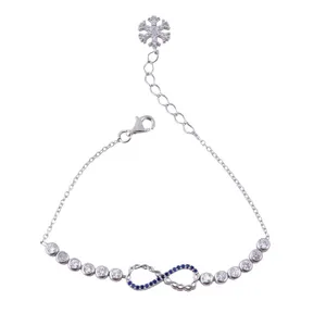   دستبند نقره زنانه بازرگانی میلادی کد DP_052