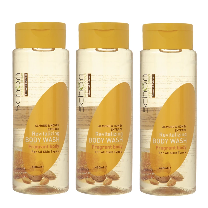 شامپو بدن شون مدل Almond And Honey حجم 420 میلی لیتر مجموعه 3 عددی