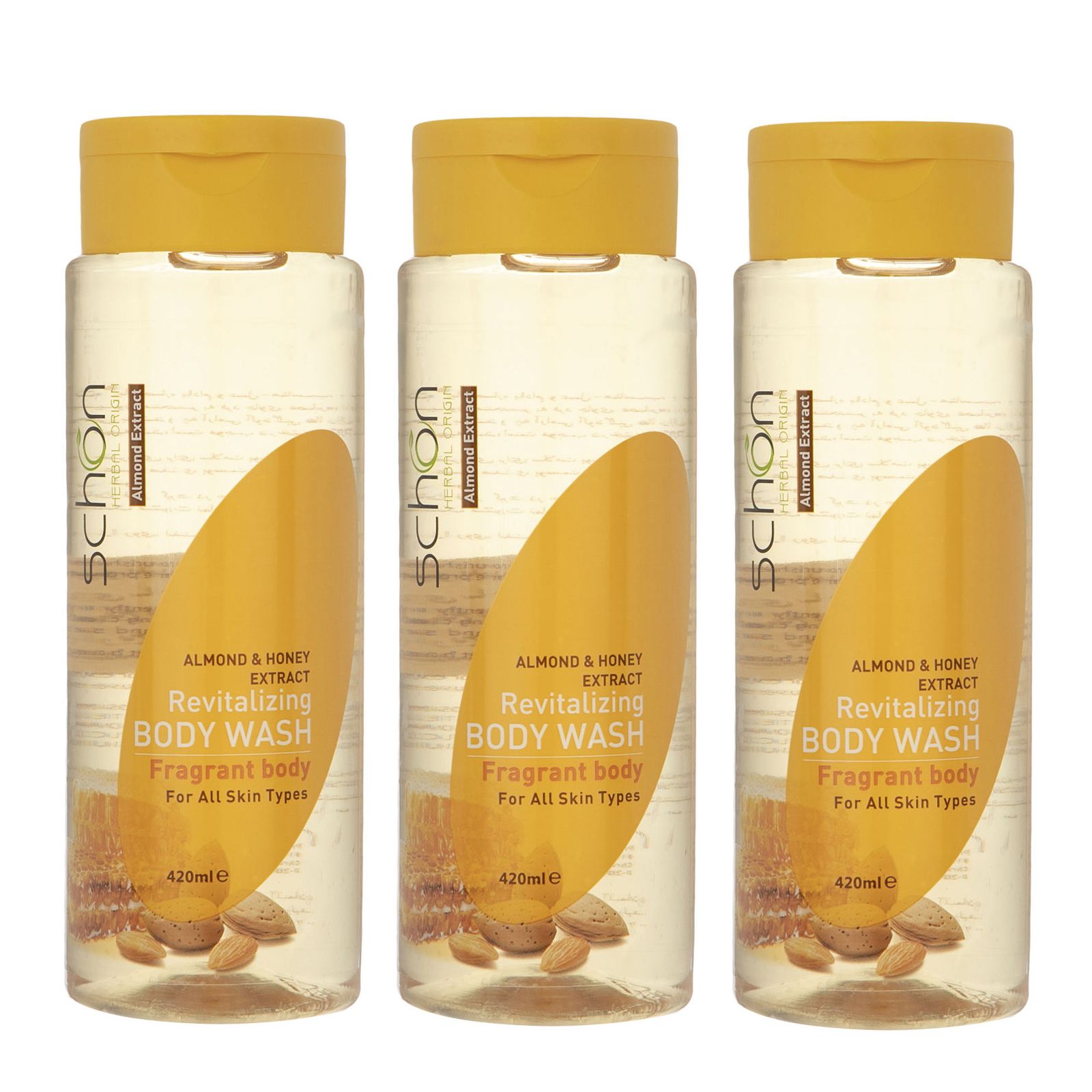شامپو بدن شون مدل Almond And Honey حجم 420 میلی لیتر مجموعه 3 عددی -  - 1