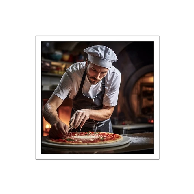 تابلو نوری بکلیت طرح رستوران و فست فود پیتزا مدل W-MID-18845