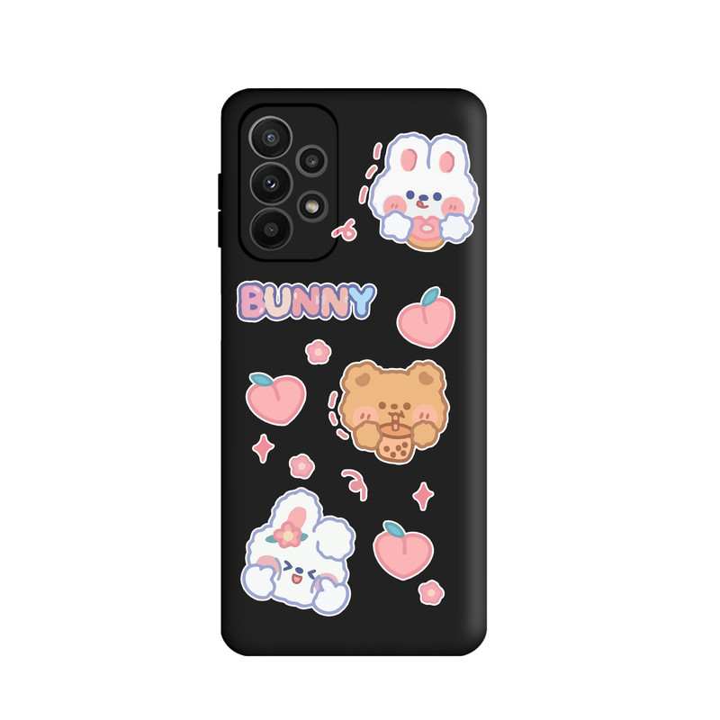 کاور طرح خرگوش و هلو کد FF093 مناسب برای گوشی موبایل سامسونگ Galaxy A73