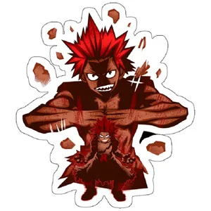 استیکر لپ تاپ مدل Hero Red Riot 