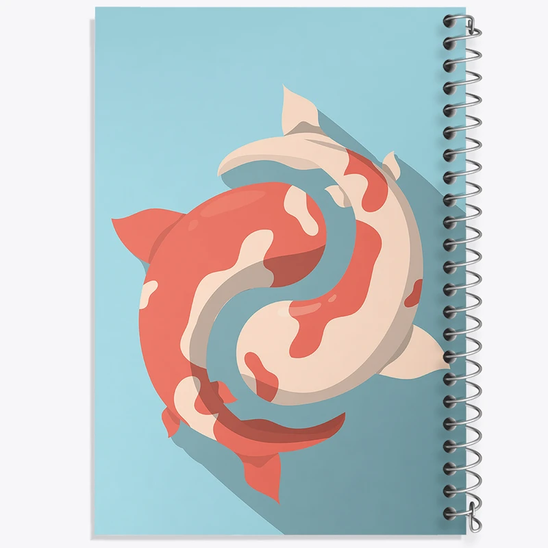 دفتر مشق 50 برگ خندالو طرح ماهی کد N1284