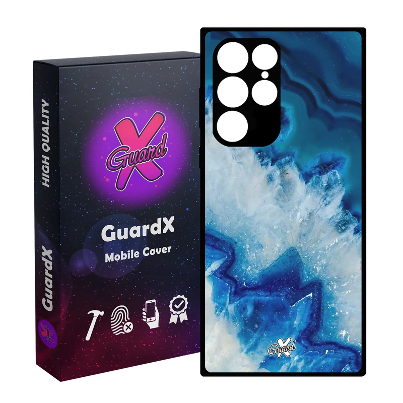 کاور گارد ایکس طرح Blue مدل Glass10407 مناسب برای گوشی موبایل سامسونگ Galaxy S23 Ultra