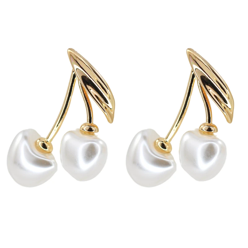 گوشواره میخی زنانه مدل گیلاس کد AAC1606