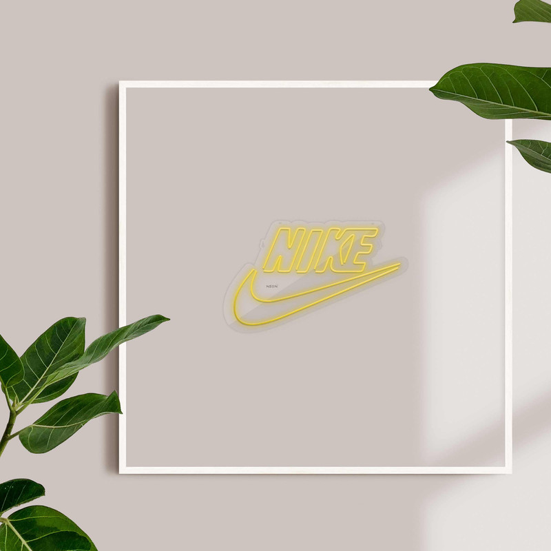 چراغ دیواری نئون دیزاین طرح Nike-Text_YL