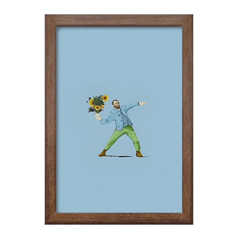 تابلو خندالو طرح ونسان ونگوگ کد F5106