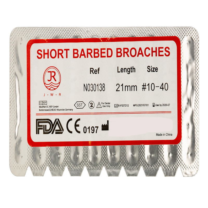 باربروچ دندانپزشکی جی دبلیو آر مدل Broache بسته 10 عددی