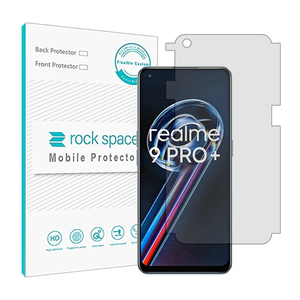 محافظ صفحه نمایش شفاف راک اسپیس مدل HyGEL مناسب برای گوشی موبایل ریلمی 9 Pro Plus