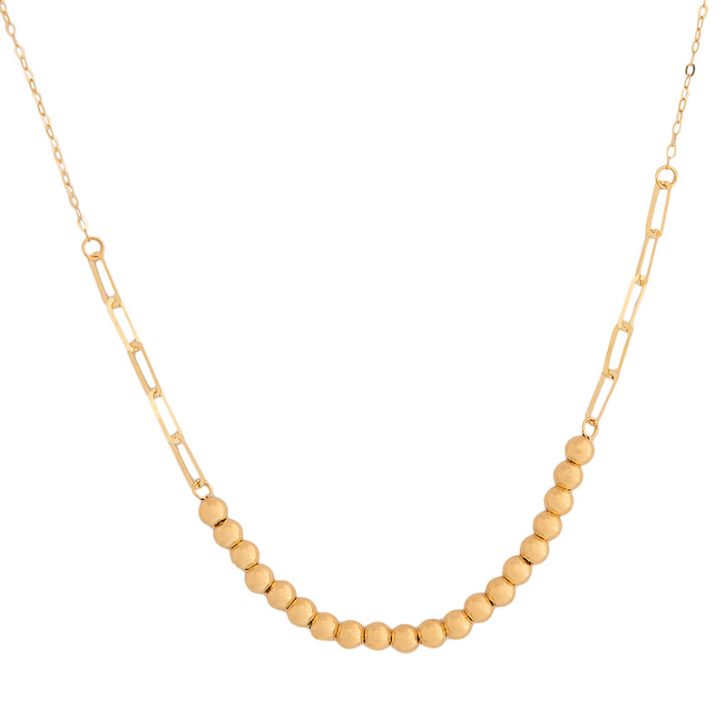 گردنبند طلا 18 عیار زنانه با زنجیر حلقهای (فلامینگو) هومن گلد مدل CH501