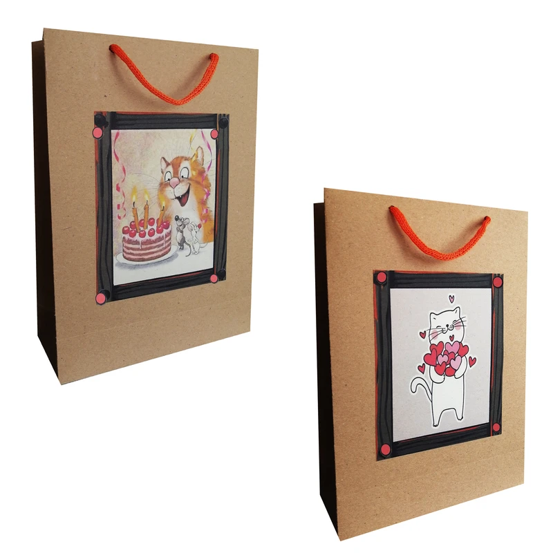 پاکت هدیه مدل تولد و مهمانی مجموعه 2 عددی