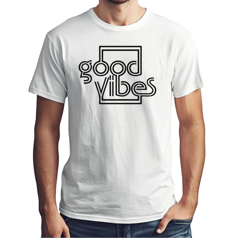 تی شرت آستین کوتاه مردانه مدل تایپوگرافی حال خوب کد z432