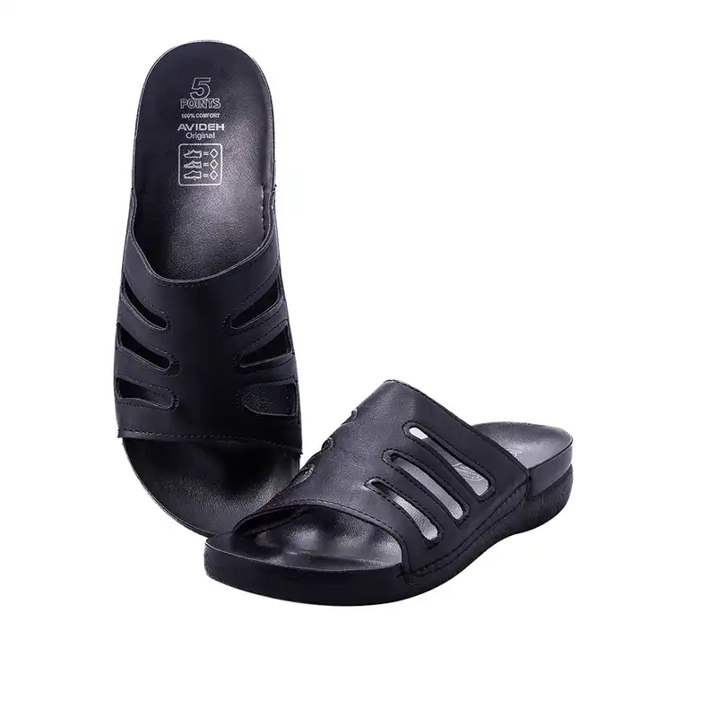 دمپایی زنانه آویده کد 222 رنگ مشکی