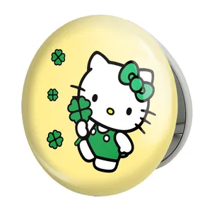 آینه جیبی خندالو طرح هلو کیتی مدل تاشو کد 24727 