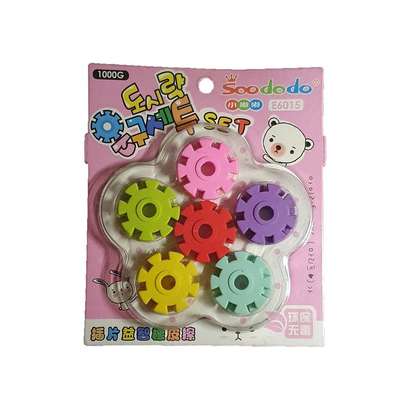 پاک کن مدل چرخ دنده بسته 12عددی