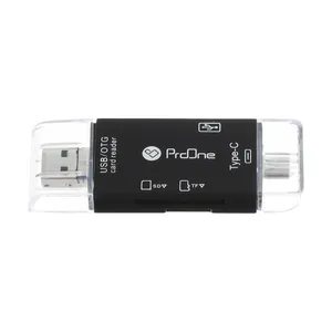 مبدل USB-C / USB / microUSB به SD / USB / TF پرووان مدل PCO03