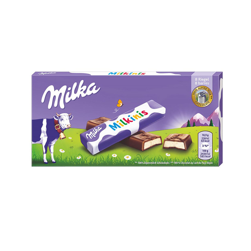 شکلات شیری نیز مغزدار میلکا - 87 گرم
