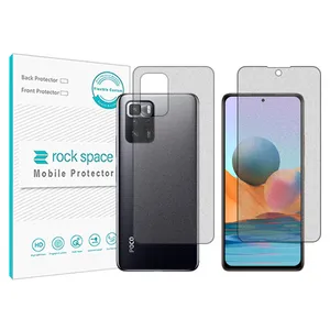 Matte Rockspace HyMTT screen protector suitable for the Xiaomi Poco X3 GT mobile phone along with the back of the phone