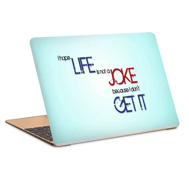 استیکر لپ تاپ طرح i hope lift is not a jokeکد c-403مناسب برای لپ تاپ 15.6 اینچ