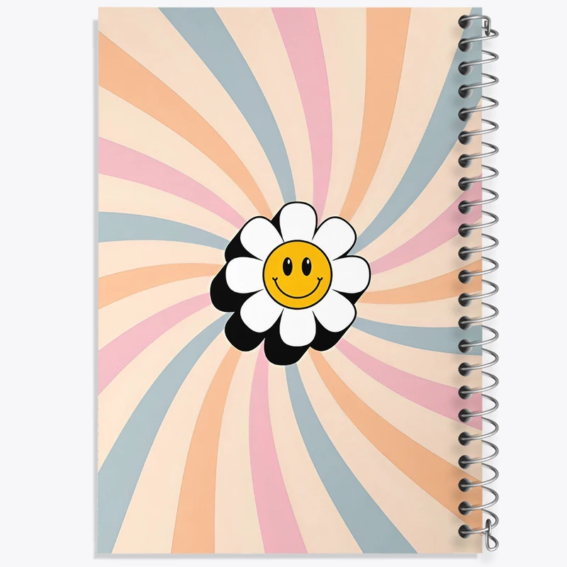 دفتر شطرنجی 50 برگ خندالو طرح ایموجی گل کد N3173