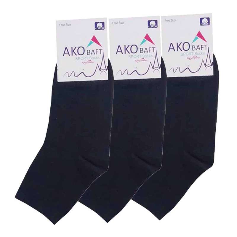 جوراب مردانه اکو بافت مدل Oid-SoW0120 بسته 3 عددی