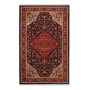 فرش دستباف سه و نیم متری طرح لچک و ترنج کد 121350