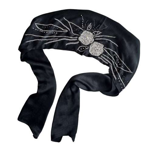 شال زنانه مدل مجلسی ساتن پتینه سنگدوزی شده کد 49