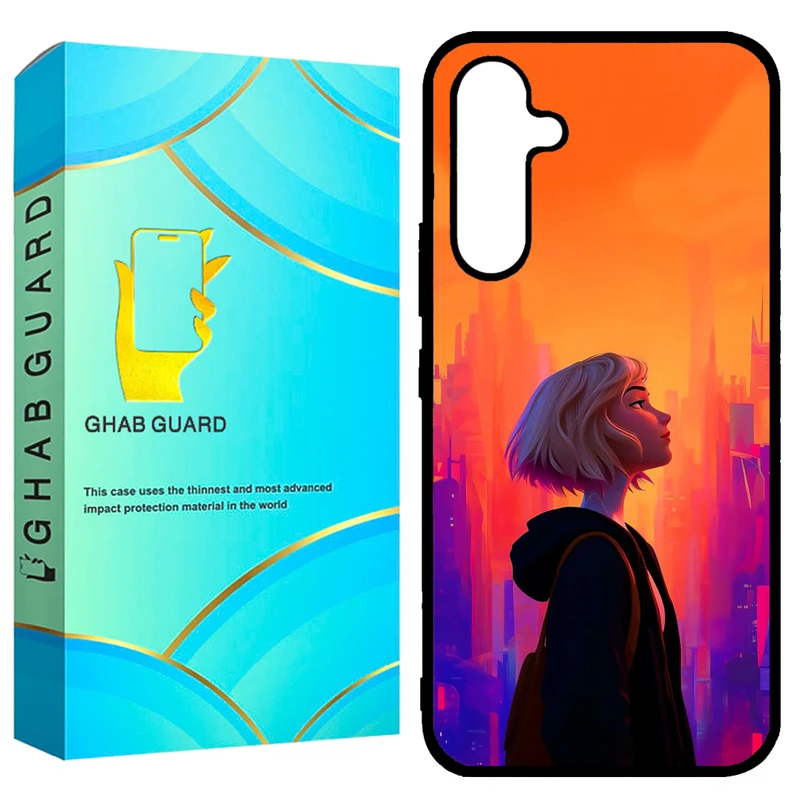 کاور قاب گارد طرح دختر مدل GCHPA54 مناسب برای گوشی موبایل سامسونگ Galaxy A54