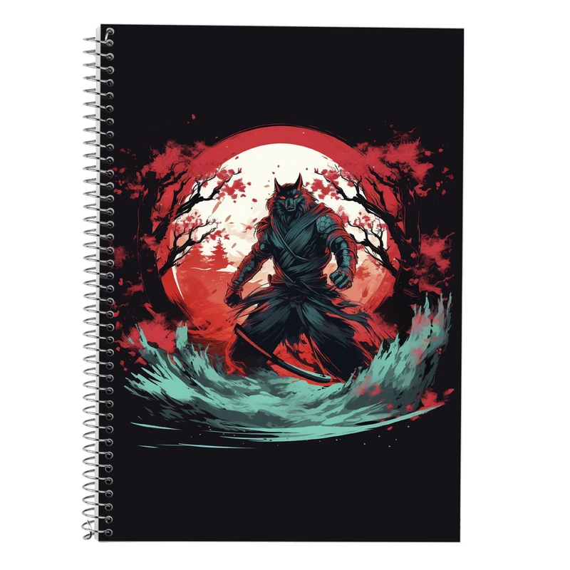 دفتر زبان 50 برگ مدوپد مدل دوخط طرح Demon Slayer کد DF11012