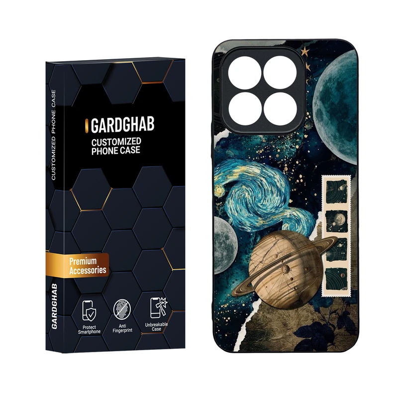 کاور گارد قاب مدل دور ژله ای هنری مناسب برای گوشی موبایل آنر X6b 4G