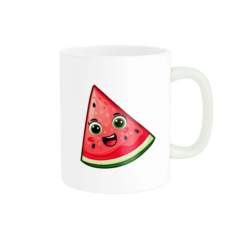 ماگ پادآفرین مدل یلدایی شب یلدا شب چله طرح انار و هندوانه کد p2612