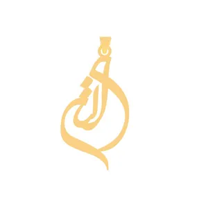 آویز گردنبند طلا 18 عیار زنانه قیراط طرح الناز کد GH6306