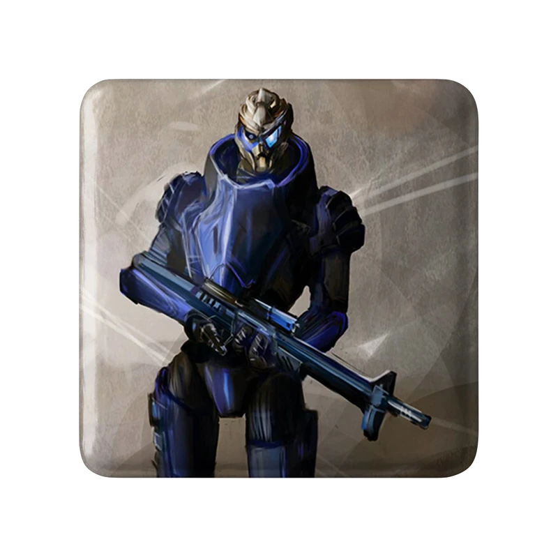 پیکسل خندالو طرح بازی مس افکت (Mass Effect) مدل مربعی کد 31549