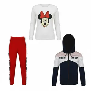 ست 3 تکه لباس راحتی دخترانه مدل مینی موس