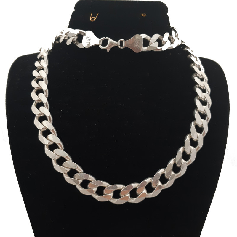 زنجیر نقره مردانه کد krt127.14