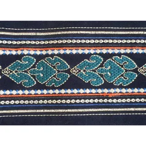 پارچه نواری طرح حاشیه مدل گلدوزی کد 102