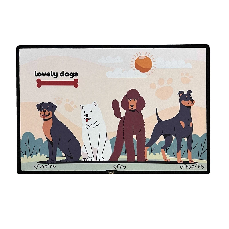 مت زیرانداز ظرف غذا و آب سگ مدل pf9