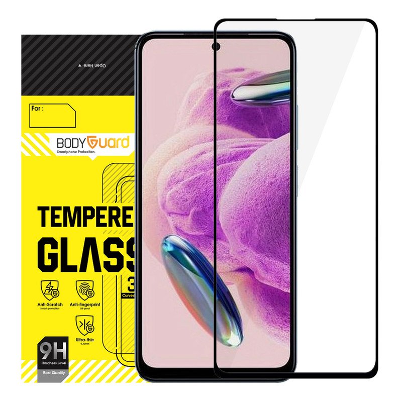 محافظ صفحه نمایش شیشه ای بادیگارد مدل FX مناسب برای گوشی موبایل شیائومی Redmi Note 12s