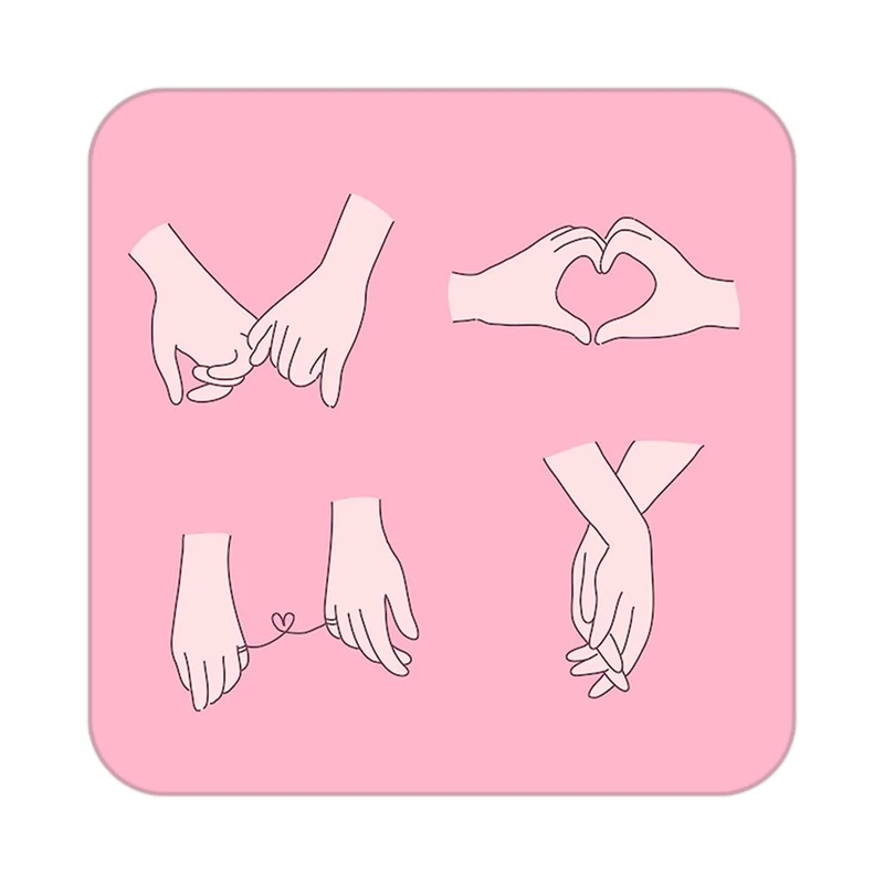 زیر لیوانی کاکتی طرح عاشقانه مدل mp38274